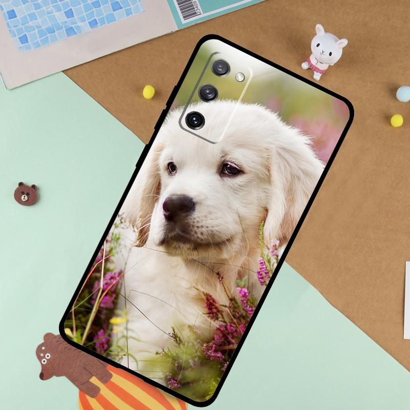 Golden Retriever Dog Soft Case For Samsung Galaxy S25 Ultra S9 S10 S20 S22 S21 Plus S23 FE S24 Ultra Funda Cover