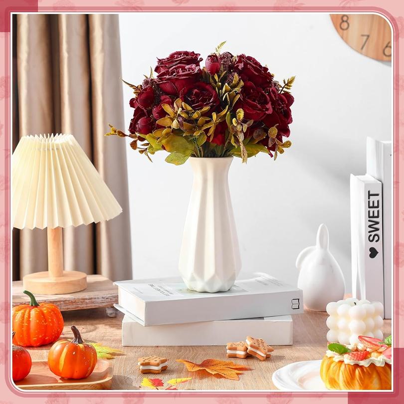 Künstliche Blumen Festival Girlande Hochzeit Garten Rosenknospe Bogen Künstliches Pfingstrosen Bouquet Brautvase Zimmer Heimdekoration Seidenhortensie