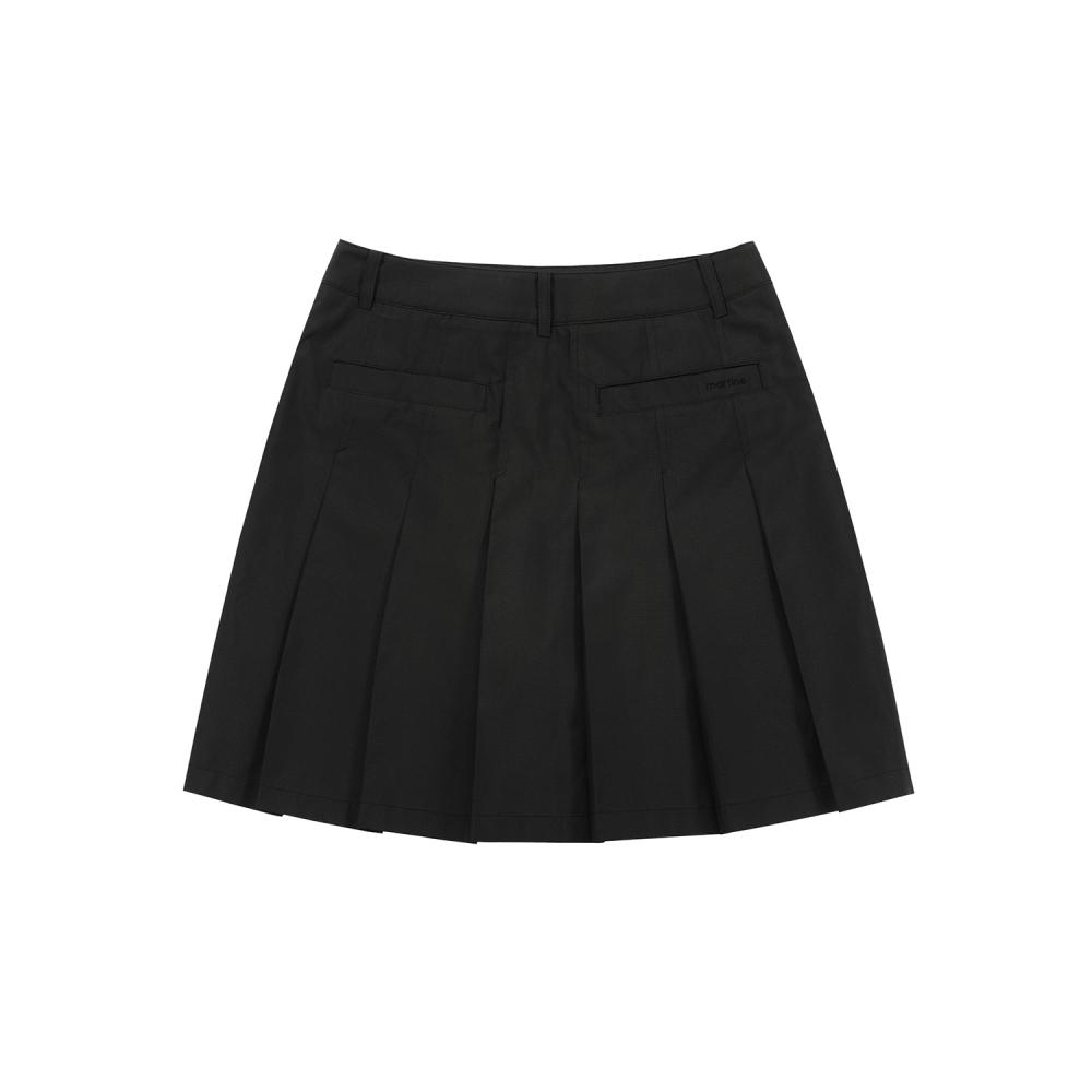 MARTINE GOLF Out Pocket Pleats Skirt_Black
