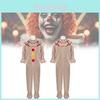 Twisted Clown Cosplay Costume For American Horror Story In Stylish Brown Fabric