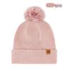 Women's Knitted Wool Hat - Double-Layer, Warm, Outdoor Style for Autumn & Winter