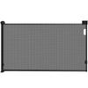 Retractable Dog Barrier 0-140 Cm Safety Barrier with Locking Switch for Doors and Stairs Black