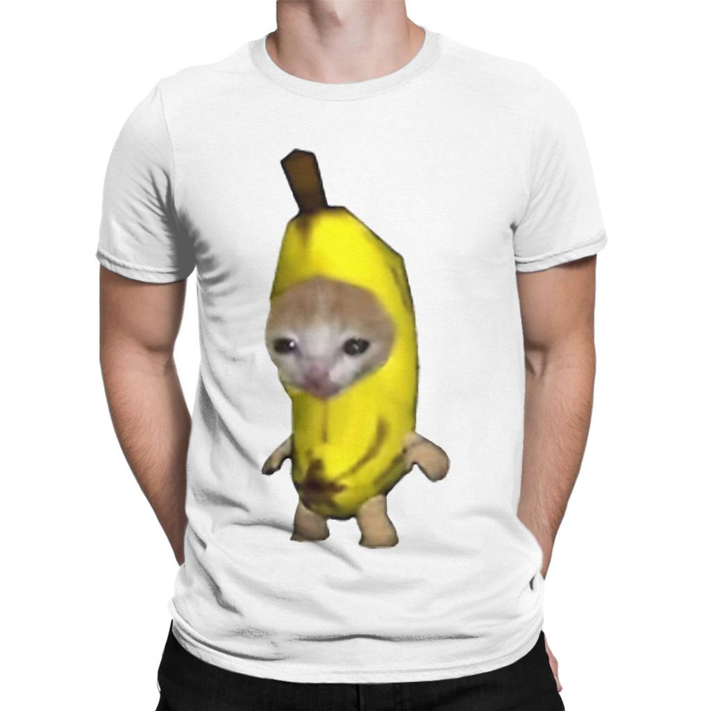 Banana Kitten Novelty Graphic 100 Cotton Tshirt Meme Tops Tees For Unisex