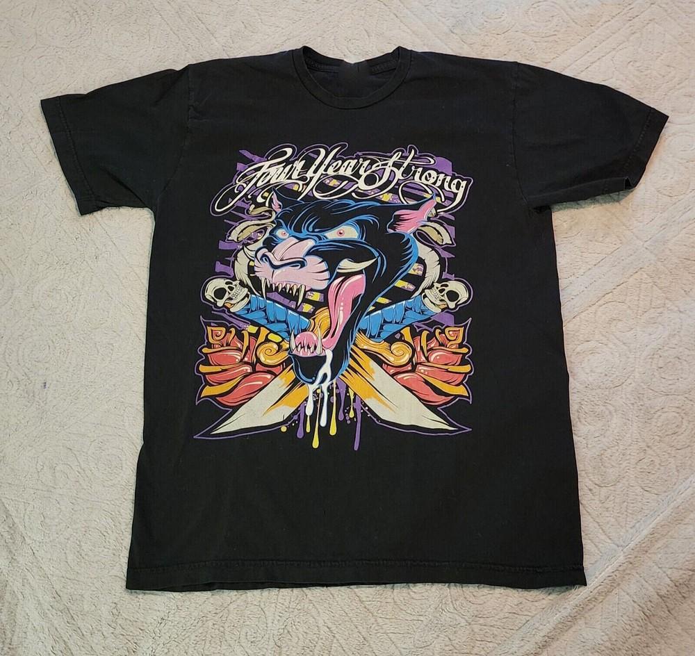 Four Year Strong Band Unisex Cotton Classic T-shirt All Sizes BO534 Unisex T-Shirt XL