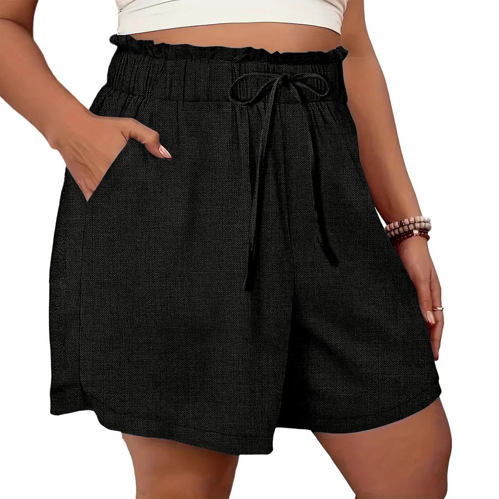 Damskie szorty na co dzień, letnie, kolorowe, ze ściągaczem, plażowe, z luźnymi kieszeniami