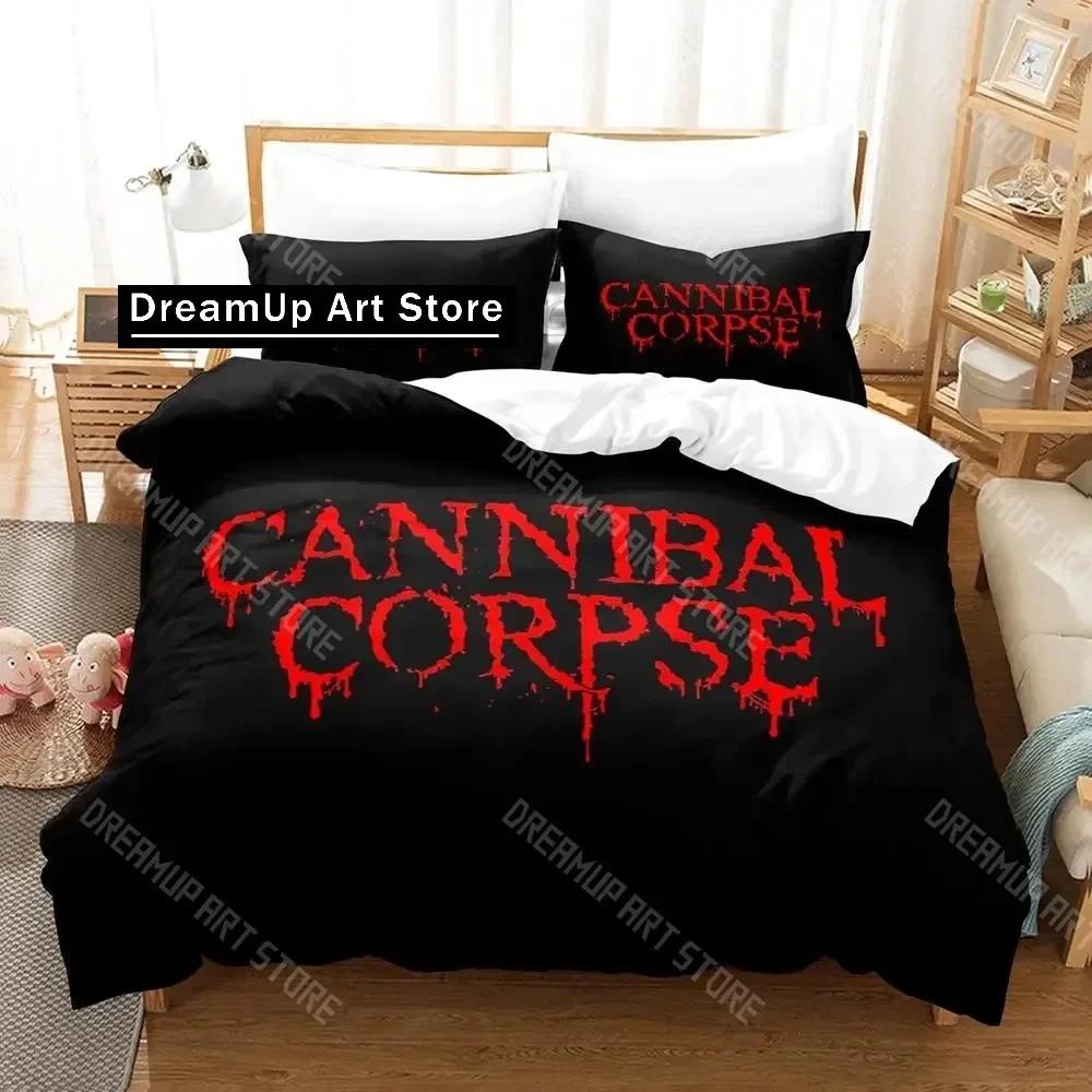 3D Print CANNIBAL CORPSE Bedding Set Single Twin Full Queen King Size Aldult Kid Bedroom Duvetcover Set Skeleton bed sheet
