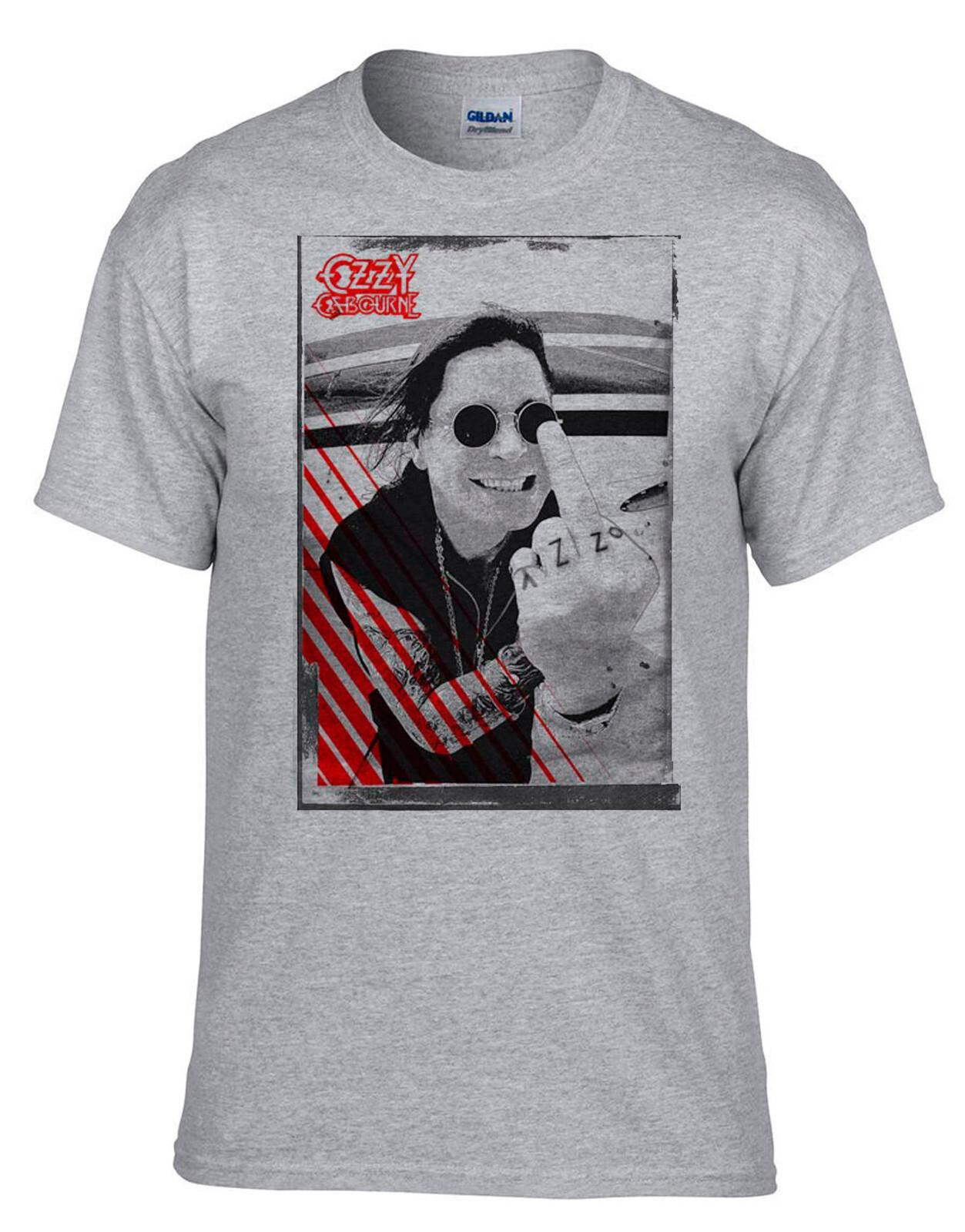 

26 Ozzy Osbourne Metal Rules Rock Music Grey T-Shirt -498_Grey- Unisex T-Shirt M