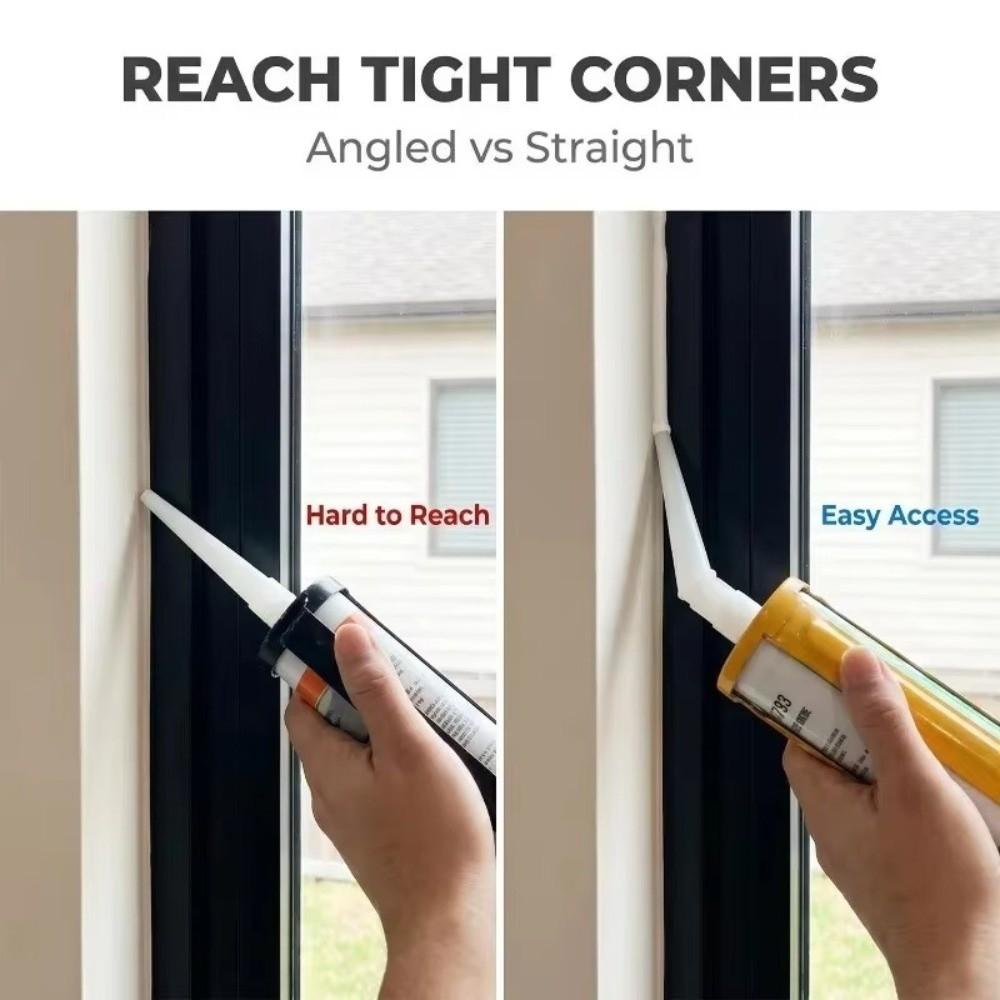 Versatile Caulking Nozzles Standard Fit Plastic Caulk Nozzles  Tile Floor Sealing