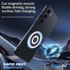 For Samsung Galaxy S23 Case Graphene + Brass Heat Dissipation Silicone PC Phone Cover Support Magnetic Car Mount