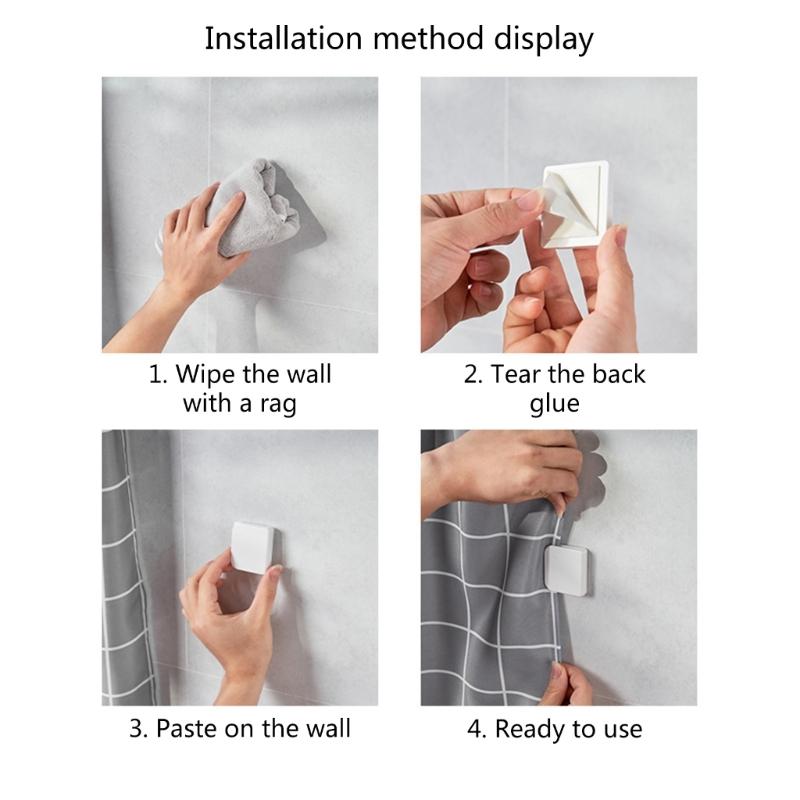 Set of 2 Shower Curtain Holder Attractive & Functional Shower Curtain Fasteners