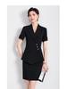 2024 Women's Striped Suit Set: Professional Autumn/Winter Uniform for Hotel, Bank Receptionists