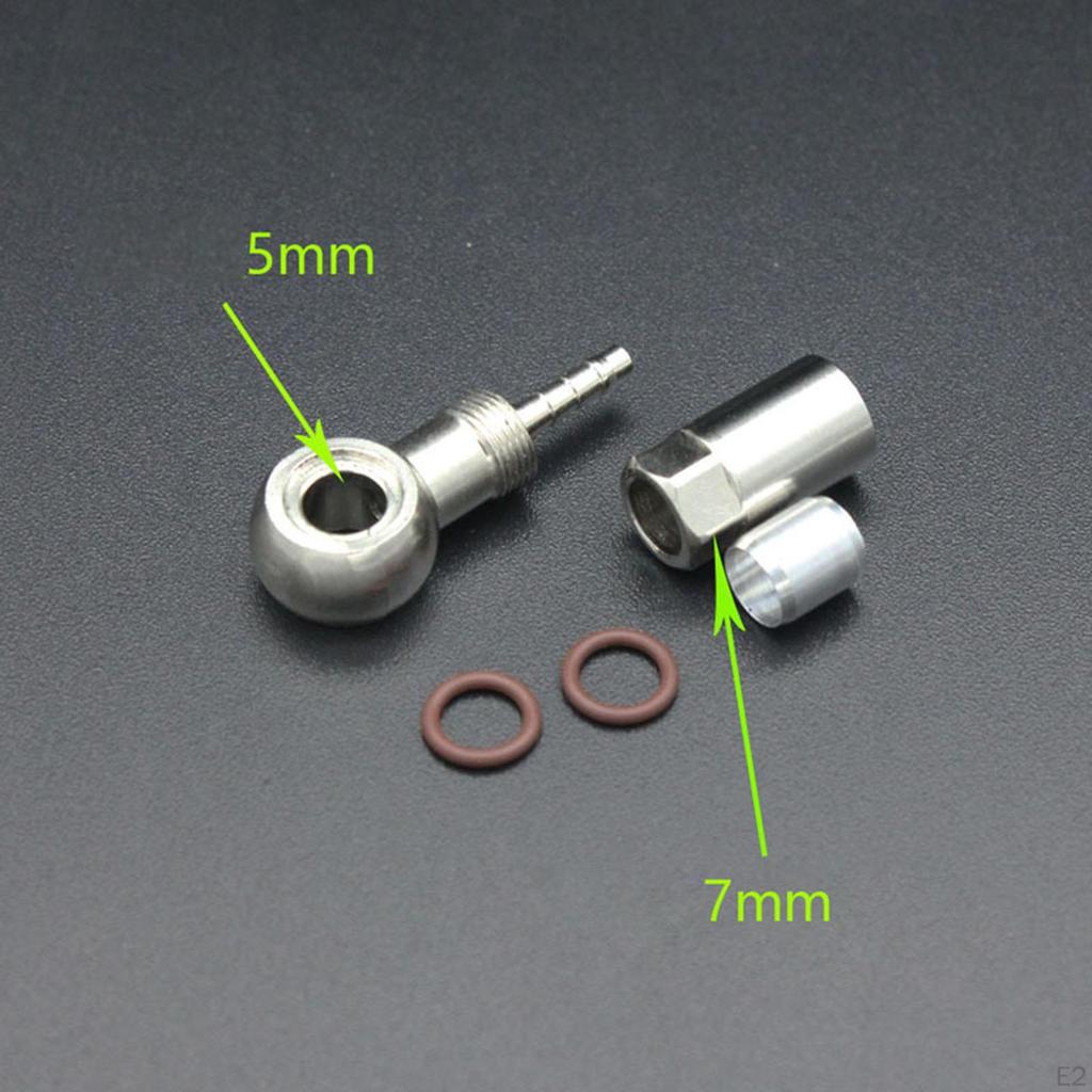 Cable Hose Set Olive Connector Insert Connecting Bolt Bleed Kit Hydraulic Brake Inset