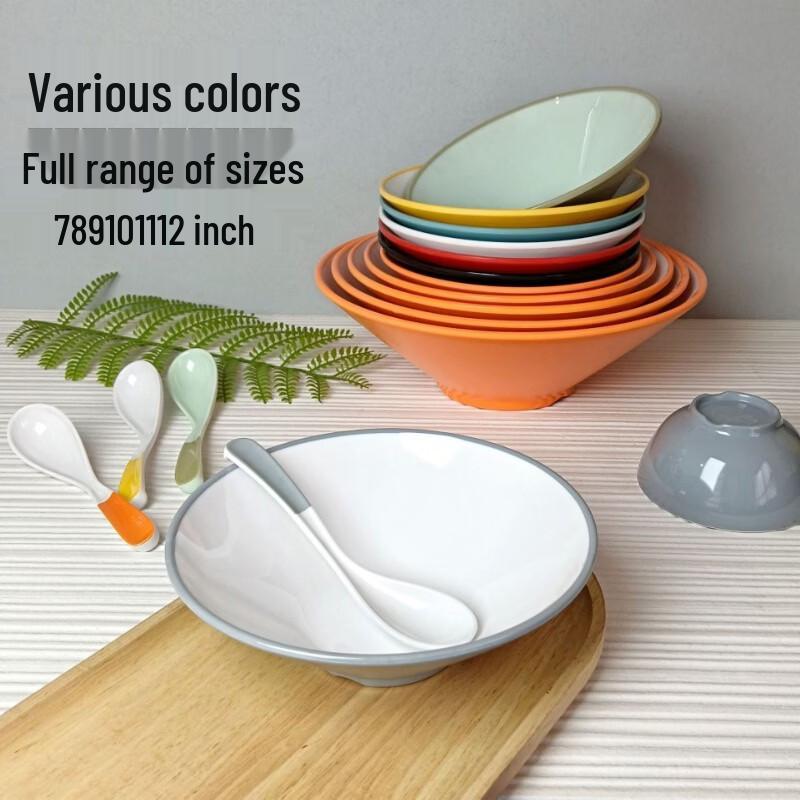 Commercial Melamine Conical Noodle and Rice Bowl