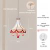 Orginalny wzór: Retro Lampa Wisząca Cyrkowa, Tkaninowa Lampa do Sypialni, Marzycielska Lampa do Pokoju Dziecięcego