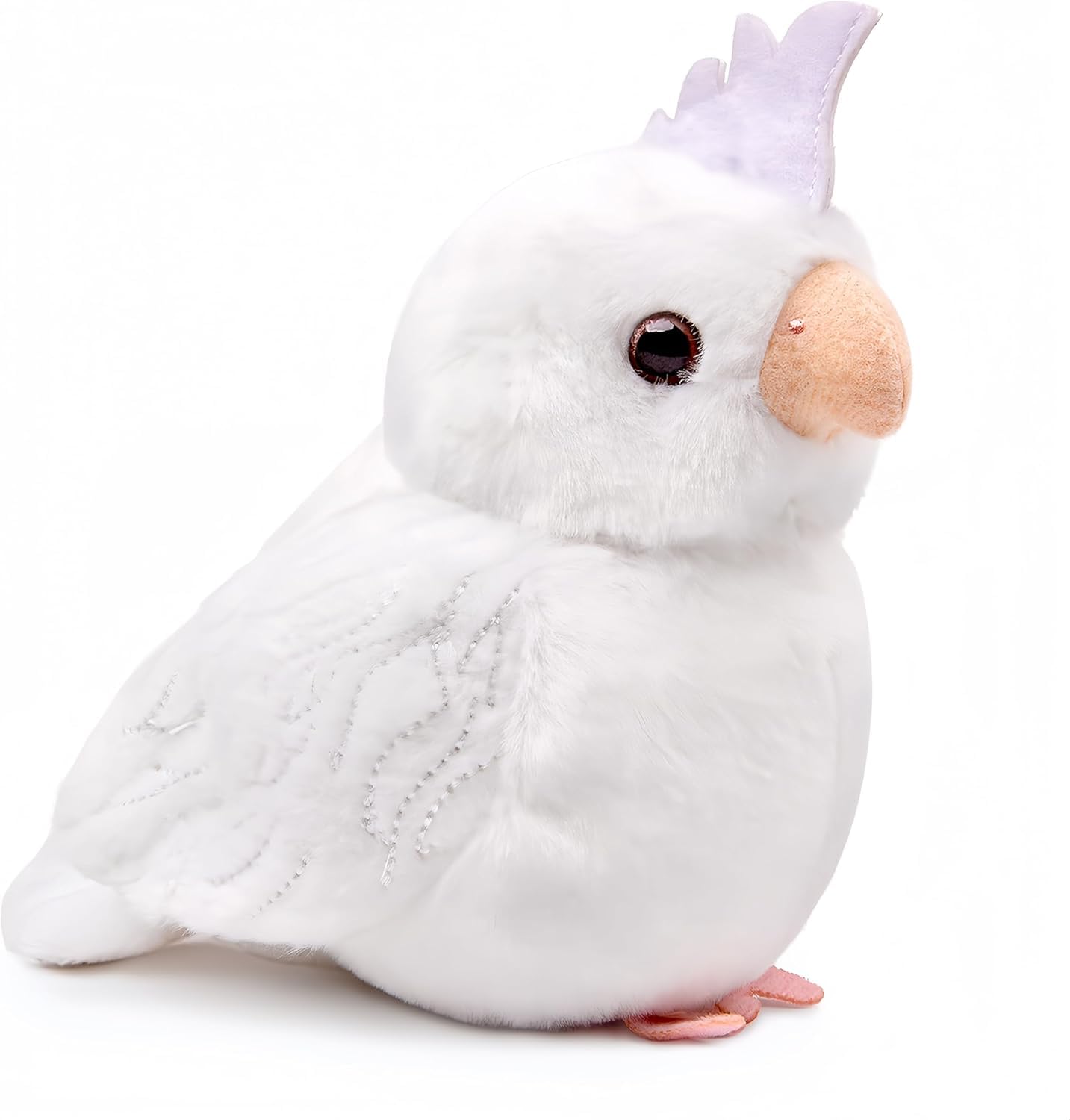 

ZHONGXIN MADE and Cockatiel Plush with Realistic Handmade Cute Gift for Kids and Home Decor [Fluffy Cuddly] Toy, 14cm, Feathers, Look, Bird, Adults,