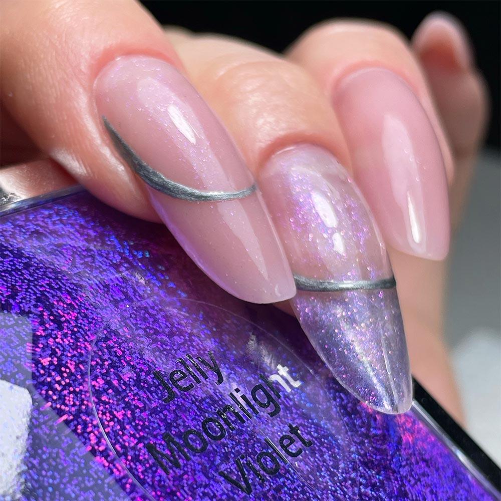 Żel Budujący Gęsty Jelly Moonlight Violet Allepaznokcie 15Ml
