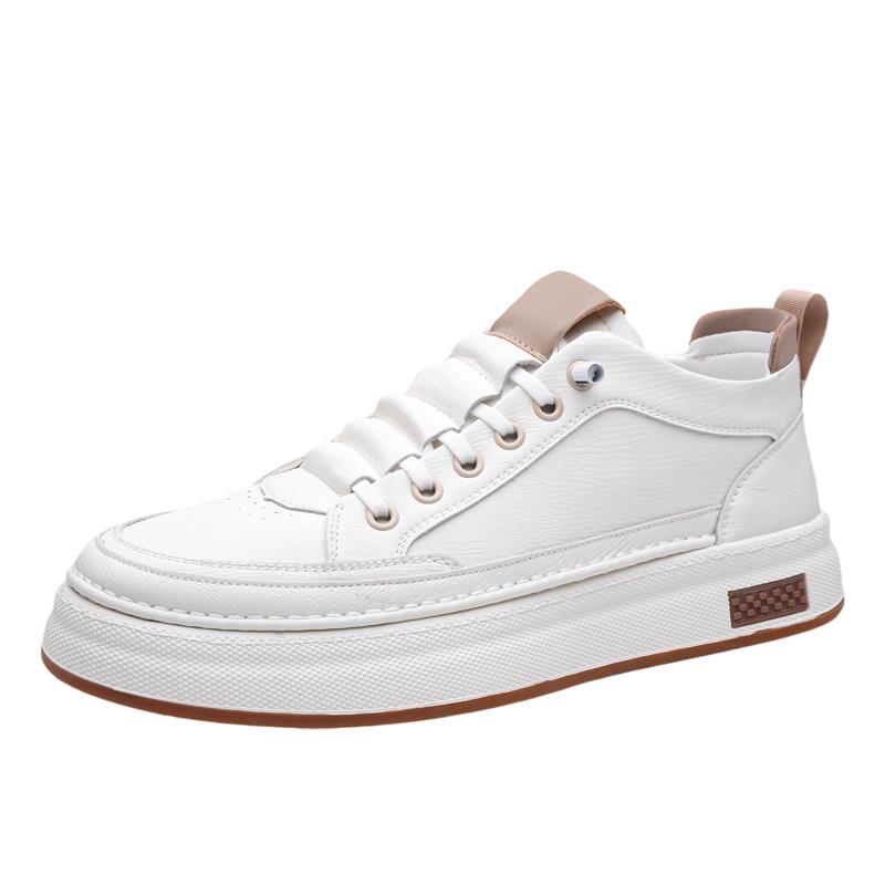

Fashion Fashion Casual Leather Mens Casual Shoes Non-Slip Walking Sneakers Outdoor Lightweight Skateboard Footwear Comfy Vulcanize Shoes 44