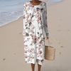 Women's Fashion Casual Sleeveless Round Neck Solid Color Elegant Temperament Dress