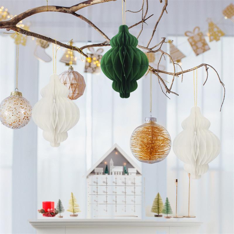 Ramadan Decoration Eid Mubarak Hanging 3D Honeycomb Ramadan Party Tree Pendant Eid DIY Party Decoration Supplies