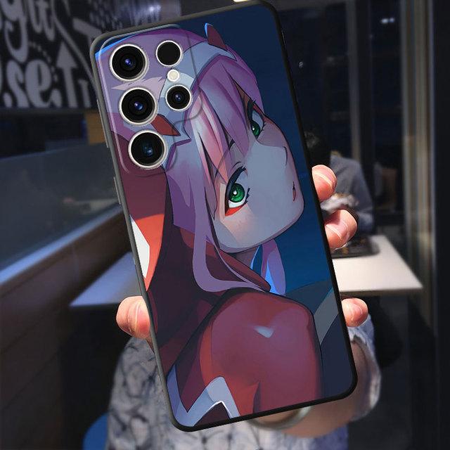Armor Luxury Tpu Soft Phone Case For Samsung Galaxy S20 Fe S21 S10 S9 S22 Plus S23 Ultra 5g S8 S7 S10e Cartoon Zero Two Cover