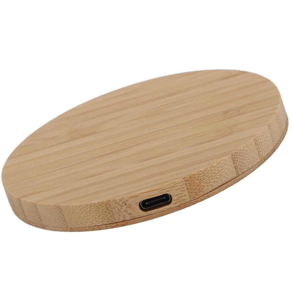 Wireless Charger 15W Power 8MM Transmission 5V3A 9V2A 12V1.5A Output 5W 7.5W 10W 15W Input Fast Bamboo Charging Station