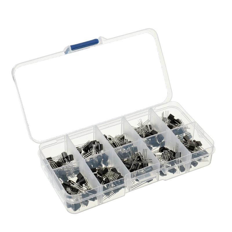 

200Pcs 2N2222 NPN 250MHZ 60V 0.8A 0.5W Power General Purpose Transistors Assortment Kit Fast Speed Switching Component 1