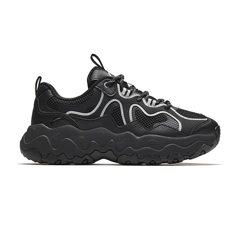 Anta Comfortable Versatile Breathable Durable Low-Top Dad Shoes Women sneaker Black 922528822-5