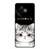Phone Case For Xiaomi Redmi K80 Ultra Case Soft Black Silicone Cartoon Cat TPU Funda For Redmi K 80 Ultra Case Coque 6.83" Shell
