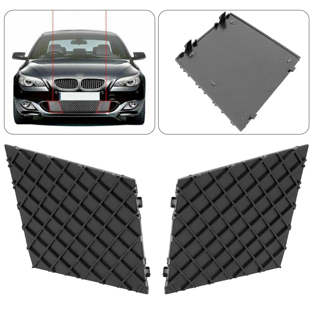 2pcs Bumper Grill Cover Black Front Bumper Grill Trim Plastic 51117897186 Bumper Grill Cover For E60 E61 WITH M