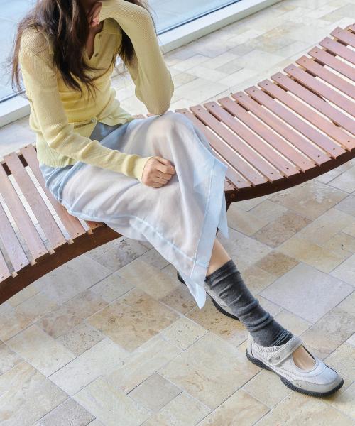 [Khiho] Lufa Shirring Velcro Sneakers K26-SH009