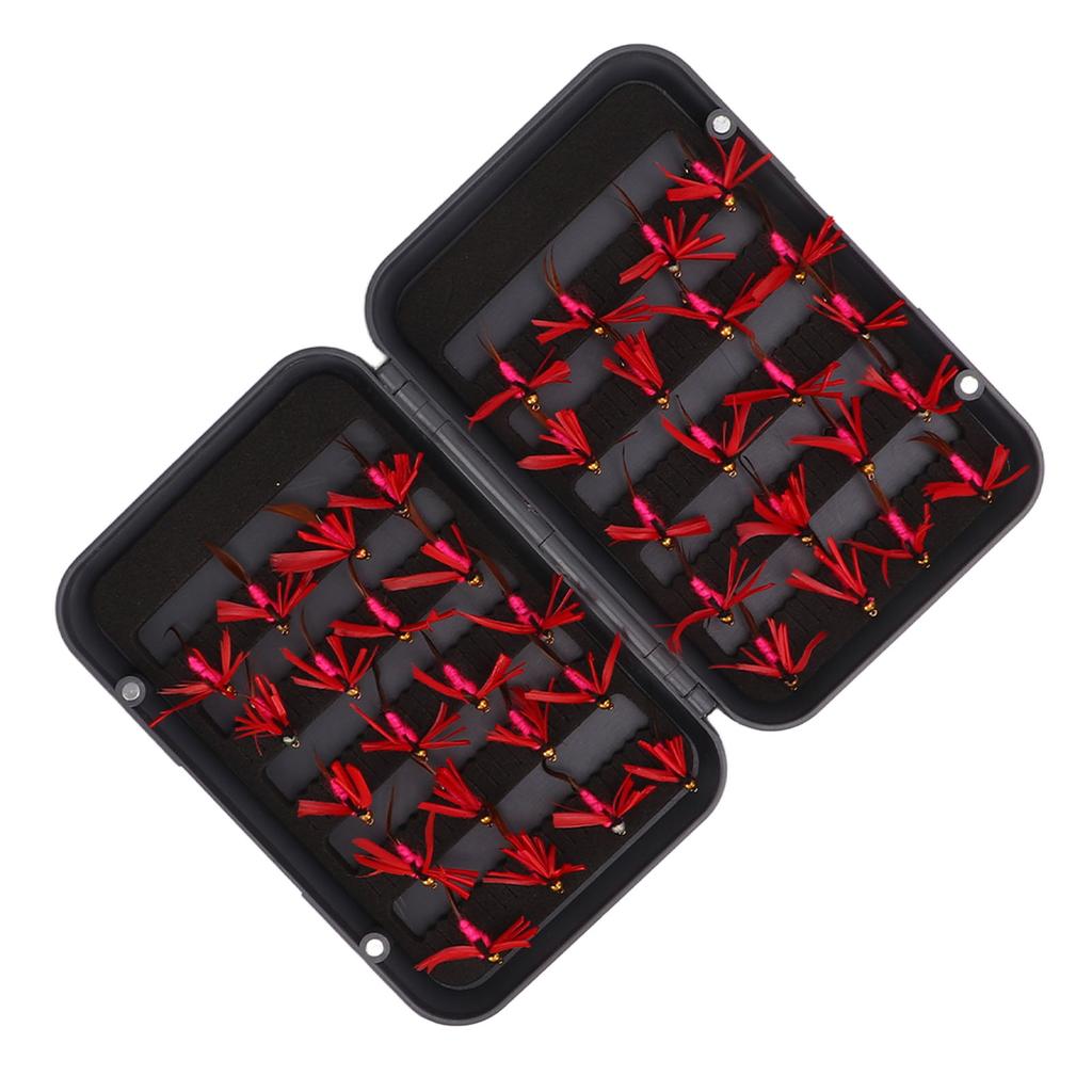 40Pcs Fly Fishing Flies Simulated Hand Woven Fishing Lures Set for Outdoor Traveling