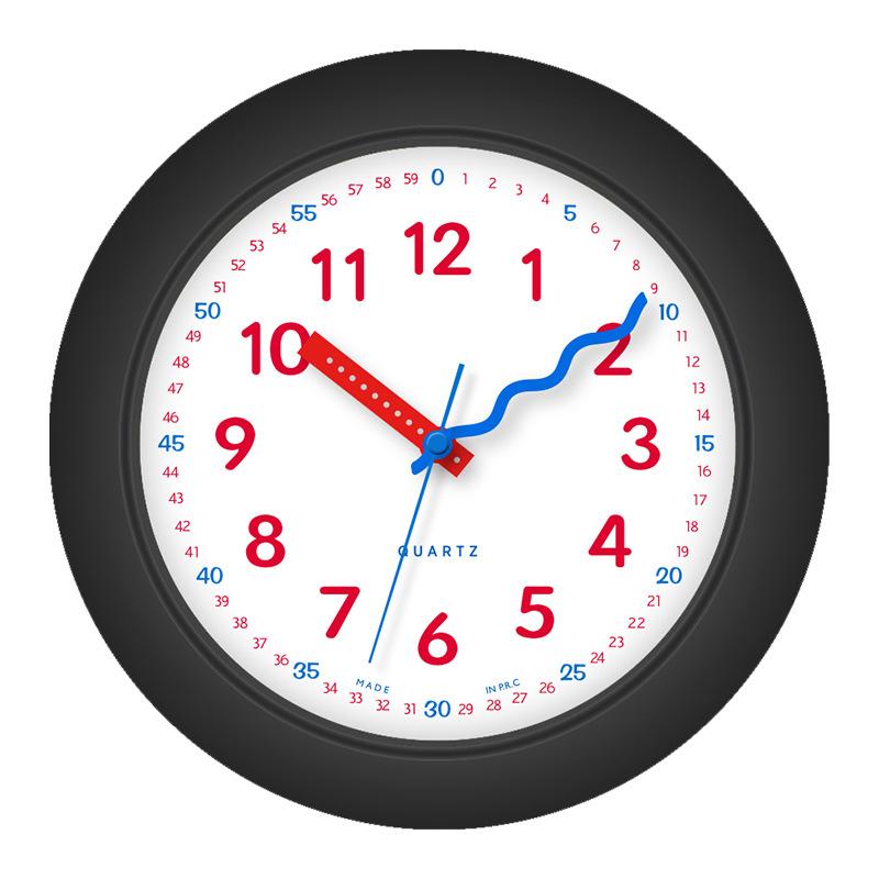 Bedroom Mute Clock Plastic Yellow Modern Wall Clock Creative Gift Children's Cute Living Room Home Decoration Desk Clock