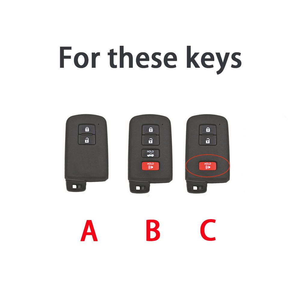 Neue TPU Auto Fernbedienung Schlüsselhülle Abdeckung Schale für Toyota Corolla Camry RAV4 Highlander Auris CHR Avalon Land Cruiser Geschützte Fob Tasche