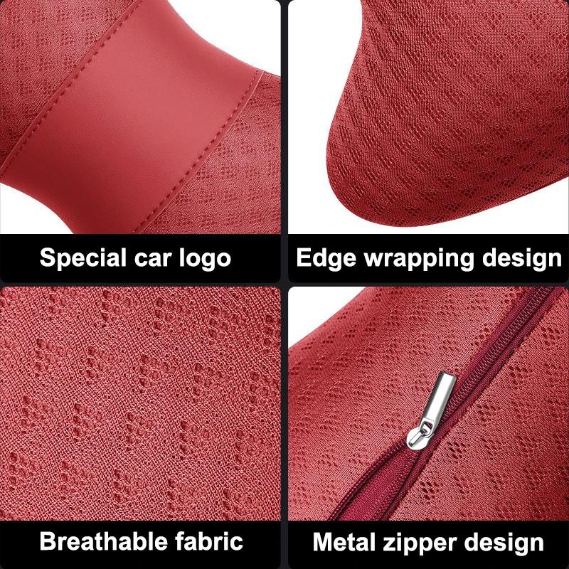 Car Sticker 2025 Hot Car Memory Foam Neck Pillow Protection Lumbar Backrest Cushion For Tesla Model 3 Model S X Y Roadster Space