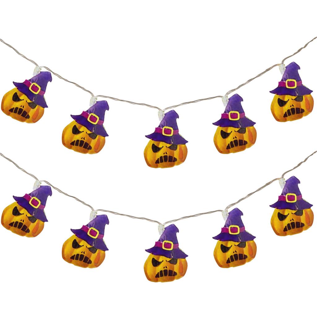 LED Halloween Indoor String Lights - Spooky Multicolor Decor For Haunted Houses, Parties, And Seasonal Displays