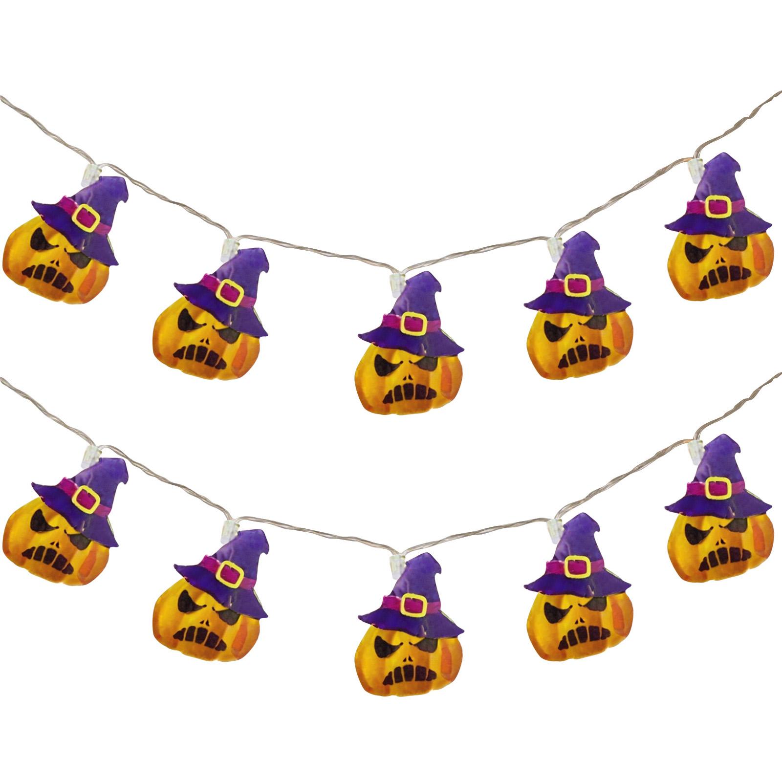 

Светодиодные Хэллоуинские комнатные гирлянды - Жуткий разноцветный декор для домов с привидениями, вечеринок и сезонных экспозиций One Size