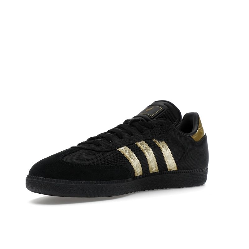 Adidas Samba OG 2025 Mexico Kit Unisex Sneakers Black Core-Black Gold-Metallic JH5656