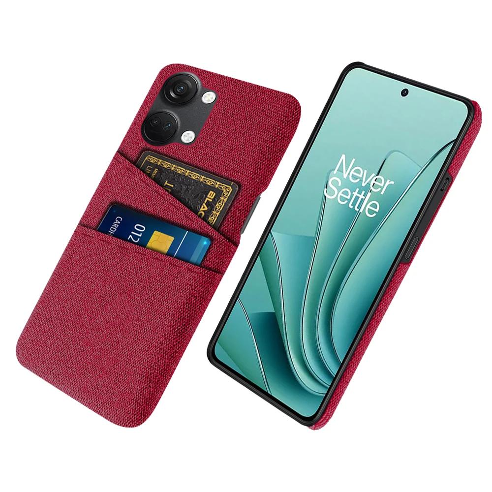 For OnePlus Ace 2V Nord 3 Case Fabric Dual Card Cover For One Plus 1+ Nord 3 Ace 2V Nord3 5G 6.74 Case Coque Funda For OnePlus Ace 2V