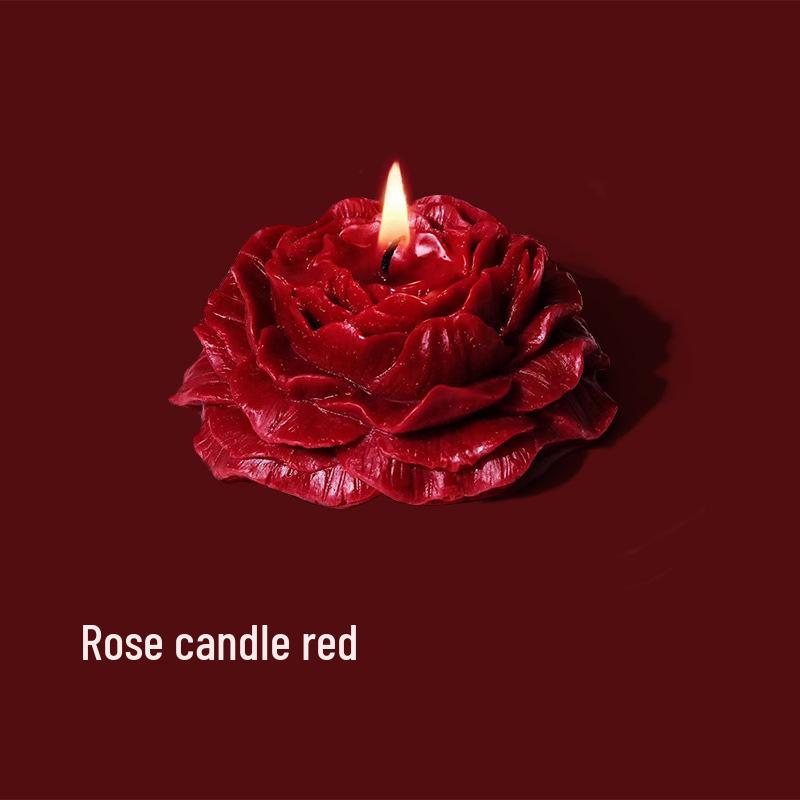 Low-Temp Mood Candles: Beginner & Skin-Friendly, Aromatherapy with Rose & Peony Scents, Dark Gothic Handmade Design for Couples