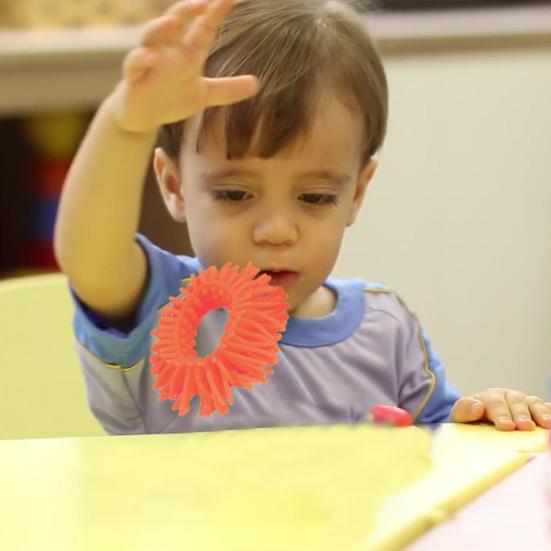 Anti-stress Fidget Bracelet Toy Eco-friendly No Odor Vibrant Color Soft Elastic