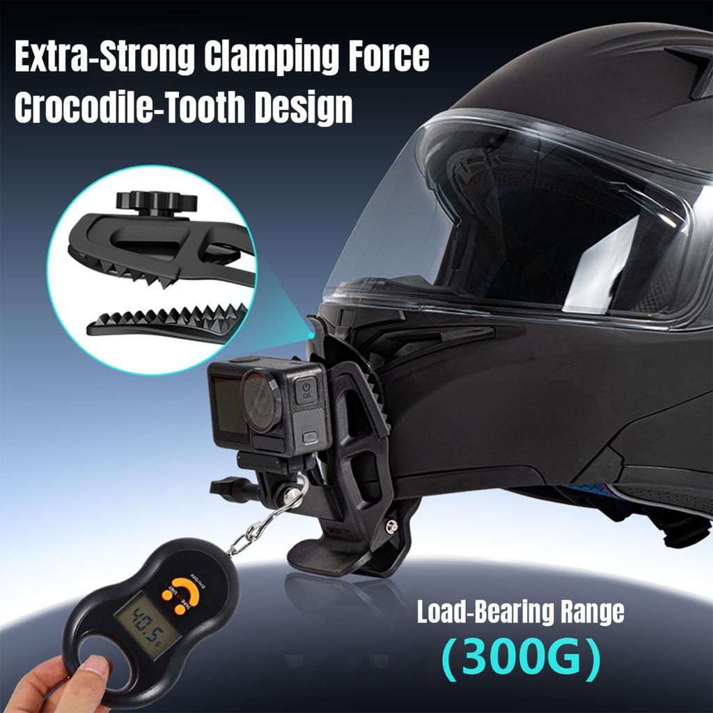 Uchwyt na podbródek kasku motocyklowego Klips do DJI Action 5Pro Uchwyt na podbródek kasku motocyklowego dla akcesoriów GoPro Hero