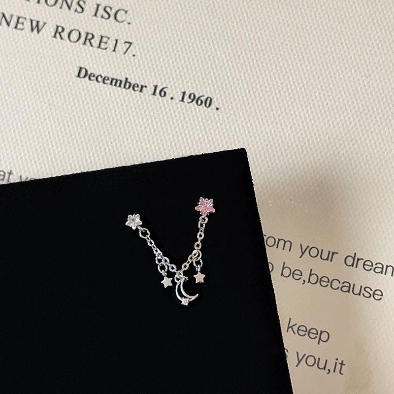 Pink Zircon Bowknot Heart Screw Stud Earrings - Versatile and Sweet Women's Ear Jewelry