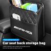 Car Logo Seat Back Storage Box Hanging Organizer Phone Tissue Storage Holder For AMG Mercedes Benz CITAN VITO SPRINTER CLS SLK