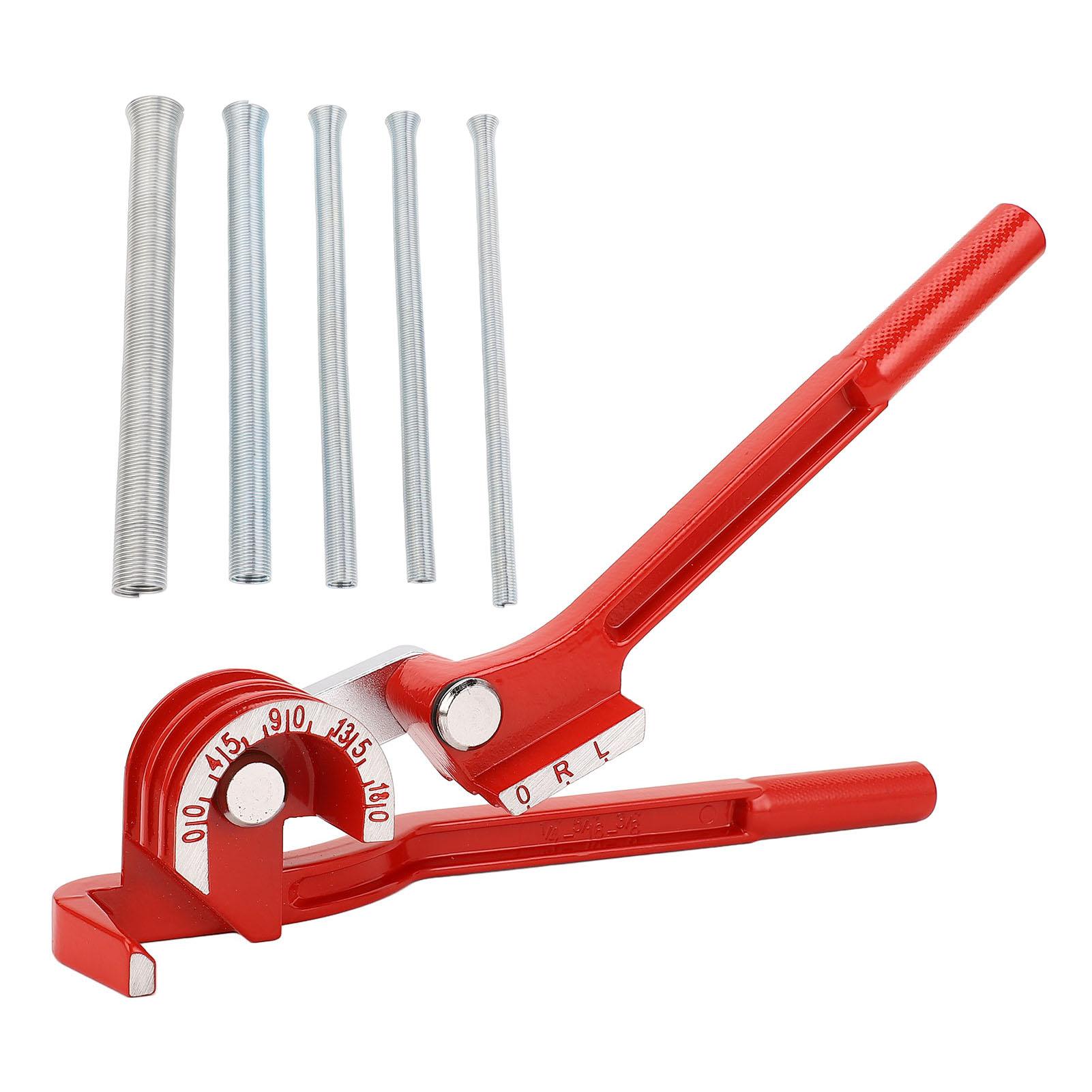 

Spring Tubing Bender Kit Manual 14in 516in 38in 12in 58in Tube Bender Set for Copper Brass