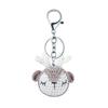 Crocheted Animal Head Keychain Crochet Keys Chain Backpack Pendant Acrylic Fibers Material for Birthday Christmas Party