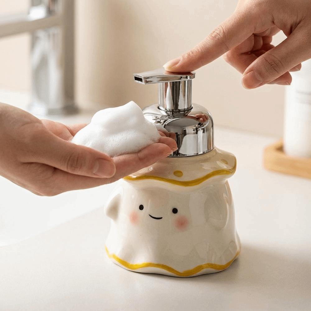 Separately Bottled Ceramic Soap Dispenser 200ML Hand Wash Bubbler Hotel Household