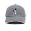 Fashionable Printed Adjustable Baseball Cap, Sun Protection, Street Hip-hop Style Hat, Suitable for Men and Women