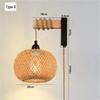 Bamboo Weaving Wall Lamp: Retro Wabi-Sabi Style for Tea Rooms and Bedrooms