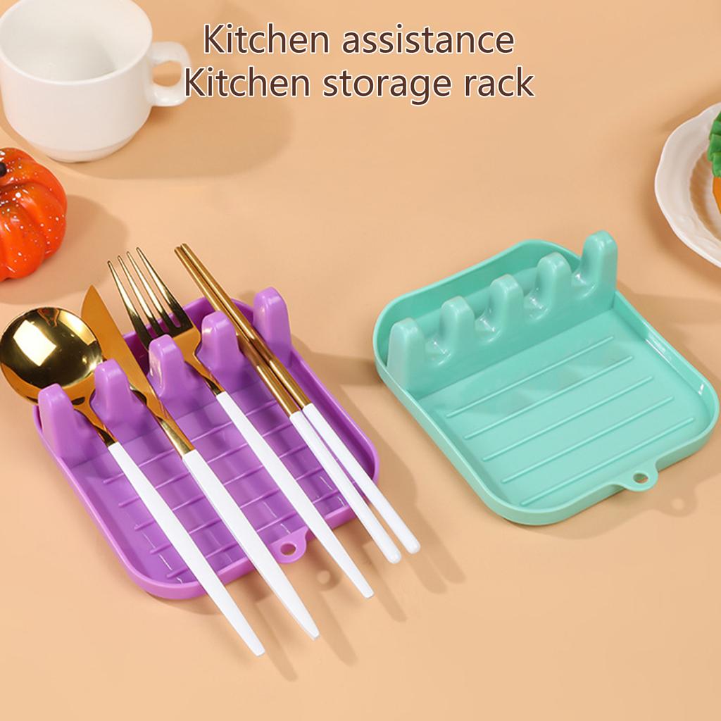 Pot Lid Rack Pot Lids Spoon And Chopsticks Rest Holder Space Saving Countertop Kitchen Utensil Holder Easy To Clean