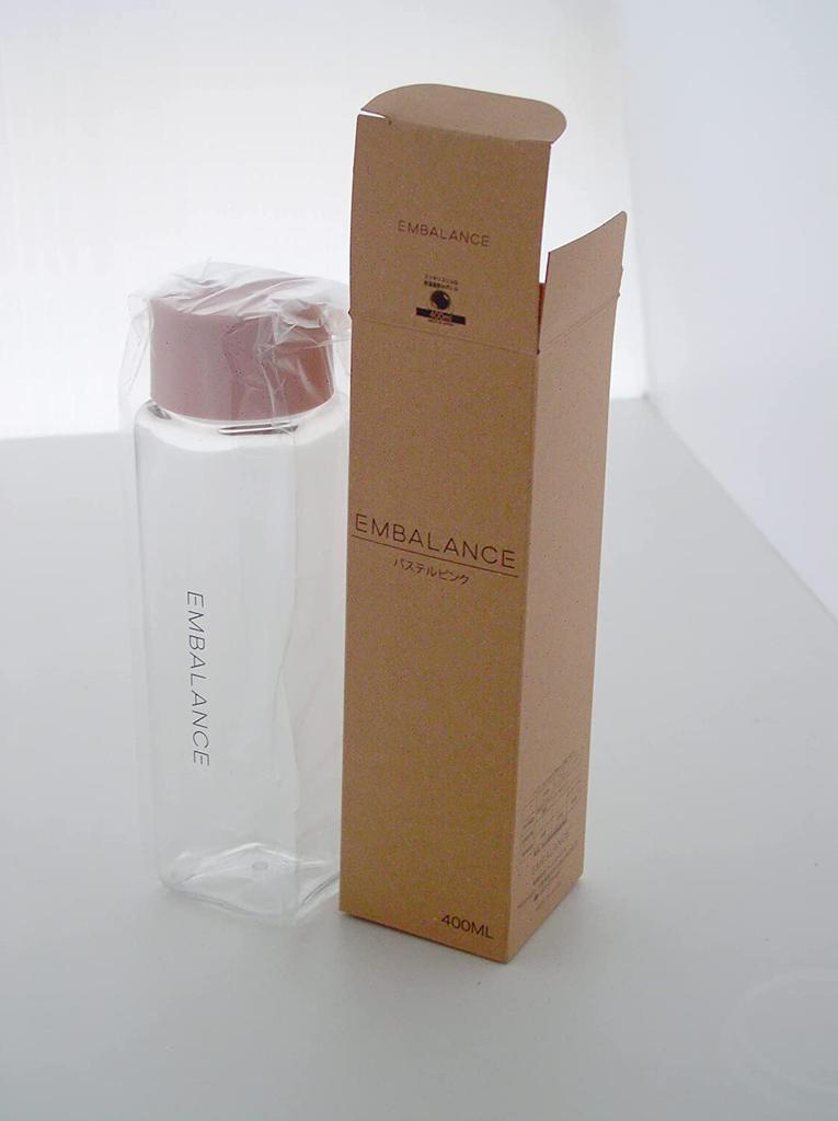 Wilmax EMBALANCE Drink Bottle, 400ml, Pastel Pink [EMBALANCE MY BOTTLE] T22225, Made in Japan